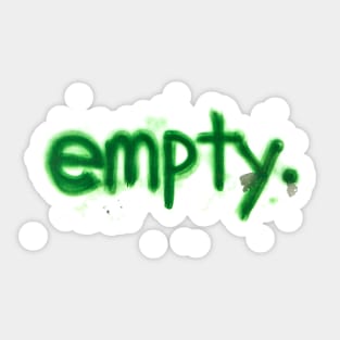 Graffiti Art Spray Paint Urban Street Word Empty Sticker